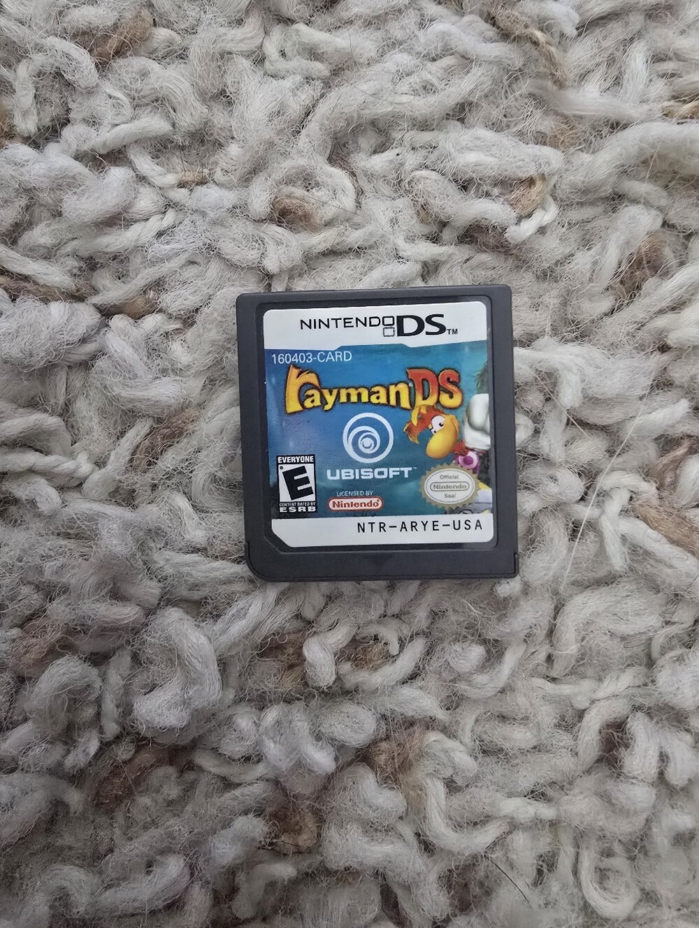 Nintendo DS Rayman DS Cartridge - Blue and Black